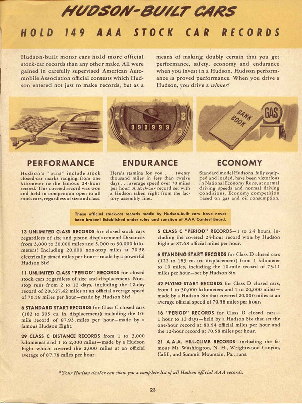 1948 Hudson Information Brochure Page 7